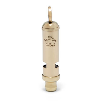 Solid Brass Mini Safety Whistle, 2 of 9