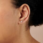 Knot Of Love Silver Earrings Gift For Bonus Daughter, thumbnail 4 of 5