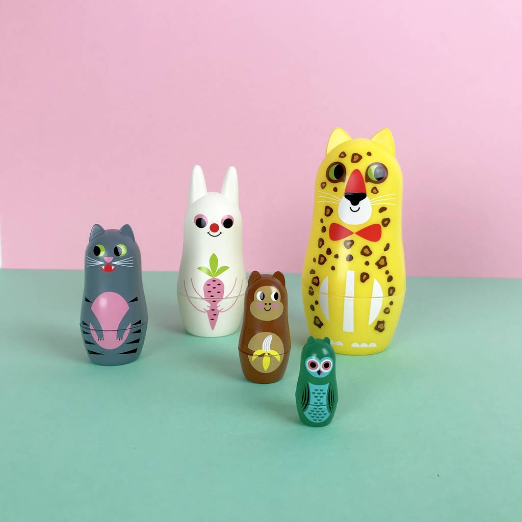 Image of Wild Animal Nesting Dolls