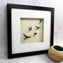 Flying Swallows Papercut Art, thumbnail 3 of 3