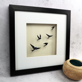 Flying Swallows Papercut Art, 3 of 3
