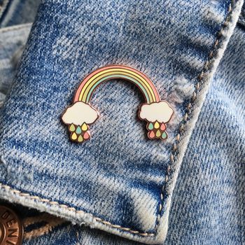 'Thinking Of You' Rainbow Pin Gift For Friend, 4 of 8