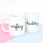 Wifey Hubby Couples Mug Set, thumbnail 5 of 9