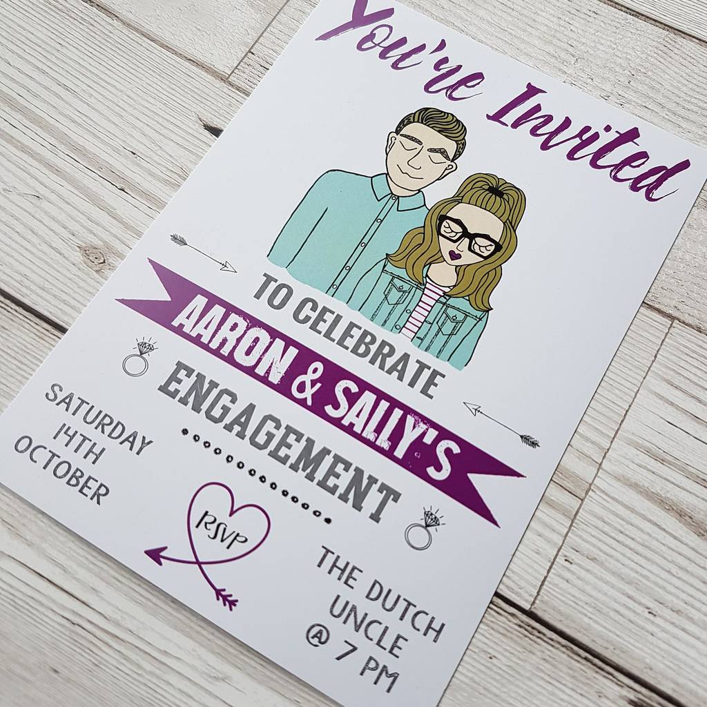 Personalised Engagement Invitations 2