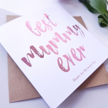 Best Mum Ever | Personalised Mother's Day Card, 3 of 4