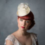 Vintage Style Bridal Flower Cocktail Hat, thumbnail 1 of 9