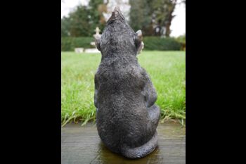 Bearded Monkey Chimp Figurine – Black And White Ornament, 2 of 6