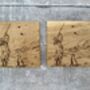 Set Of Two Shooting Scene Coasters, thumbnail 2 of 4
