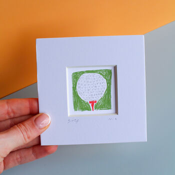 Golf Ball Mini Art Print, 3 of 8