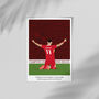 Mo Salah Liverpool Champions Commentary Print, thumbnail 2 of 4