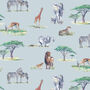 Safari Animals Children's Wallpaper, thumbnail 6 of 9
