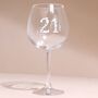 Personalised Floral Milestone Birthday Gin Glass, thumbnail 5 of 6