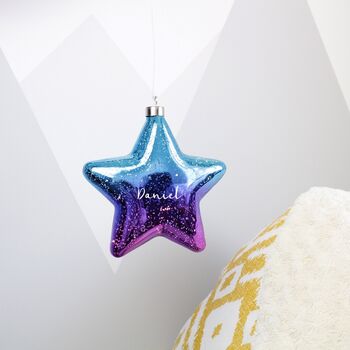 Rainbow Ombre Hanging Star LED Light Decoration, 11 of 12