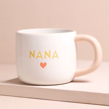 Ceramic Orange Heart Nana Mug, 3 of 4