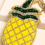 Beaded Pineapple Keyring And Bag Charm, thumbnail 2 of 2
