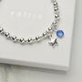 Sterling Silver Bracelet With Solid Star Charm, thumbnail 1 of 4