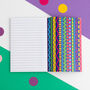 Colourful A6 Lined Notebook, thumbnail 7 of 9