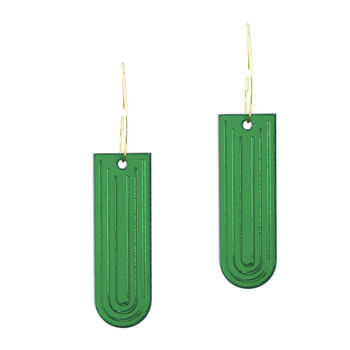 Big Inverted Drop Acrylic Statement Earrings, 2 of 5