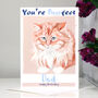 Personalised 'You're Purrfect' Cat Birthday Card, thumbnail 1 of 5