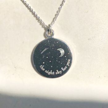 Personalised Night Sky Silver Necklace, 5 of 5