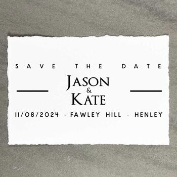 Save The Date Rubber Stamp – Modern, 2 of 5