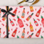 Valentine Wrapping Paper With Pink Hot Sauce Design, Three Sheet Pack, thumbnail 3 of 3