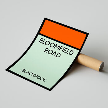 Bloomfield Road Monopoly Blackpool Football Print, 2 of 2