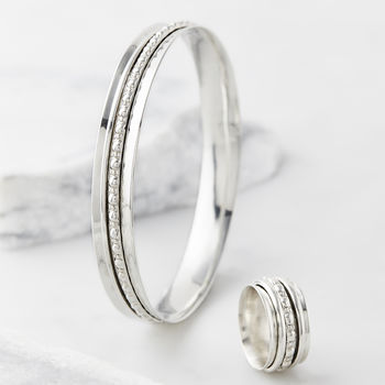 Maharani Spin And Wish Silver Spinning Ring, 8 of 11