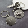 Personalised Rugby Ball Keyring, thumbnail 1 of 2