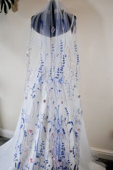 Secret Garden Bridal Veil Blue, 3 of 8