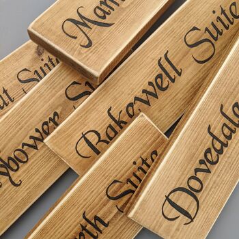 Personalised Hand Engraved Indoor Wooden Signs, 2 of 4