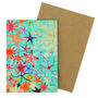 Asterozoa Starfish Print A6 Greetings Cards, thumbnail 5 of 7