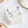 Personalised Forget Me Not Flowers Travel Jewellery Box, thumbnail 1 of 5