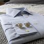 Personalised Number One Dad Cufflinks For Father's Day, thumbnail 7 of 8