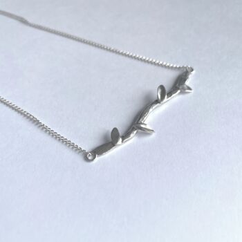 Branch Necklace In Sterling Silver, 2 of 3