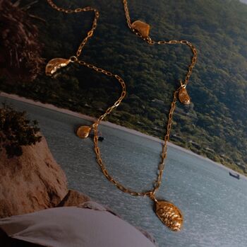 Gold Vermeil Faya Charm Necklace, 2 of 3
