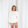 Embroidered Wifey Jumper With Optional Personalisation, thumbnail 2 of 9