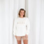 Embroidered Wifey Sweatshirt Jumper With Optional Personalisation, thumbnail 2 of 9