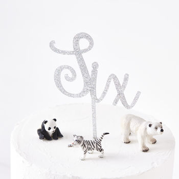 Personalised Number Birthday Cake Topper, 7 of 12
