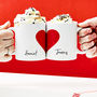 Personalised Love Heart Mug Set, thumbnail 12 of 12