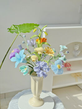 Handmade Crochet Wildflower Bouquet – Pastel Garden Collection, 2 of 3