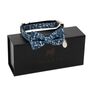 The Salcombe Blue Nautical Anchor Dog Collar Bow Tie, thumbnail 2 of 8