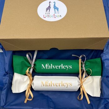 Corporate Bespoke Fabric Christmas Crackers, 3 of 5