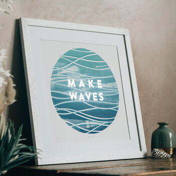 Make Waves, Coastal Ocean Wave Print, 3 of 3