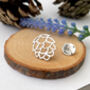 Sterling Silver Pine Cone Pin Brooch, thumbnail 5 of 10