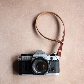 Personalised Leather Camera Wrist Strap, 4 of 10