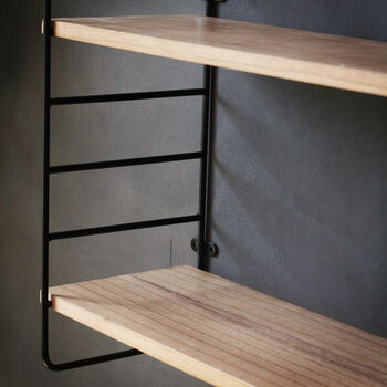 Black And Natural Wood Shelf, 6 of 7