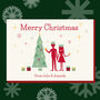 Personalised Retro Style Family Christmas Card Pack Of Ten, thumbnail 3 of 5