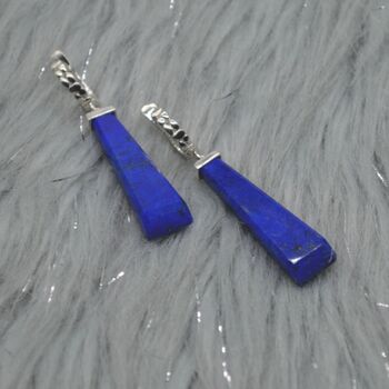 Lapis Lazuli 925 Silver Earrings, 5 of 8