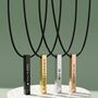 Personalised Rectangle Bar Necklace, thumbnail 8 of 12